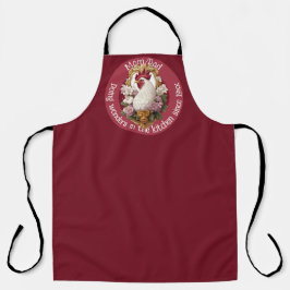 Rooster Heraldic Crest Apron Schürze