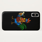 Rooster Hippie Case-Mate iPhone Hülle (Rückseite (Horizontal))