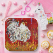 Rooster Hühner 9 Zoll Teller Set (Party)
