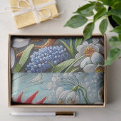 Rooster Hühner Blume Sun Decoupage Seidenpapier (Geschenk)