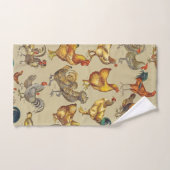 Rooster-Hühnerfarm Landtier Badhandtuch Set (Handtuch)