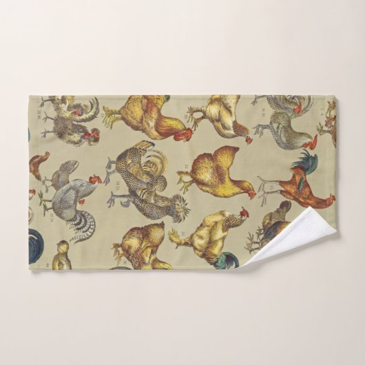 Rooster-Hühnerfarm Landtier Badhandtuch Set (Handtuch)