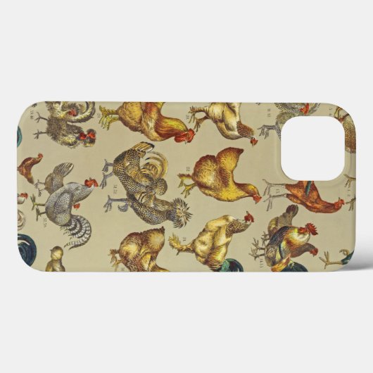 Rooster-Hühnerfarm Landtier Case-Mate iPhone Hülle (Rückseite (Horizontal))