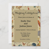 Rooster-Hühnerfarm Landtier Einladung (Vorderseite)