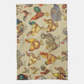 Rooster-Hühnerfarm Landtier Geschirrtuch (Vertikal)