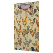 Rooster-Hühnerfarm Landtier Klemmbrett (Links)