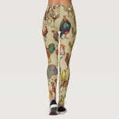 Rooster-Hühnerfarm Landtier Leggings (Rückseite)