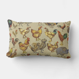 Rooster-Hühnerfarm Landtier Lendenkissen