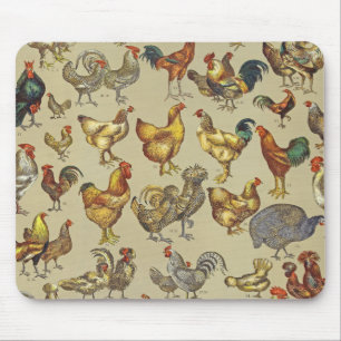 Rooster-Hühnerfarm Landtier Mousepad