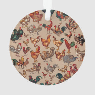 Rooster-Hühnerfarm Landtier Ornament