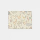 Rooster-Hühnerfarm Landtier Post-it Klebezettel (Vorderseite)