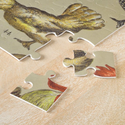 Rooster-Hühnerfarm Landtier Puzzle (Seite)