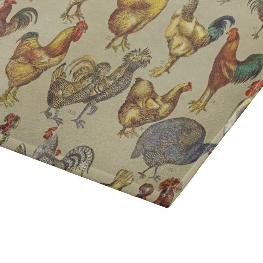 Rooster-Hühnerfarm Landtier Schneidebrett (Ecke)