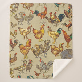 Rooster-Hühnerfarm Landtier Sherpadecke