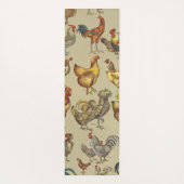 Rooster-Hühnerfarm Landtier Yogamatte (Rückseite)