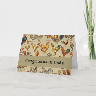 Rooster-Hühnerfarm Tiergeflügel Land Karte