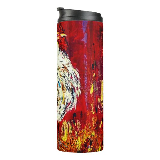 Rooster-Hühnerthermie Thermosbecher (Nach rechts gedreht)