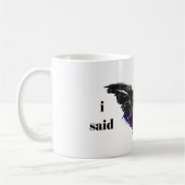 Rooster "Ich habe GEWECKT" Humorvoll Kaffeetasse (Links)