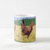 Rooster im Grünen Kaffeetasse (Mittel)