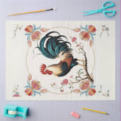 Rooster in blutdrucksenkendem Papier (Basteln)
