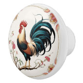 Rooster in der Keramik Keramikknauf (Rechts)