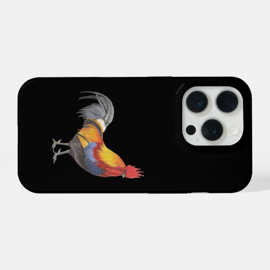 Rooster iPhone Hülle (Rückseite (Horizontal))