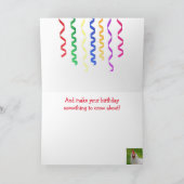 Rooster Joke Birthday Karte (Innenseite)