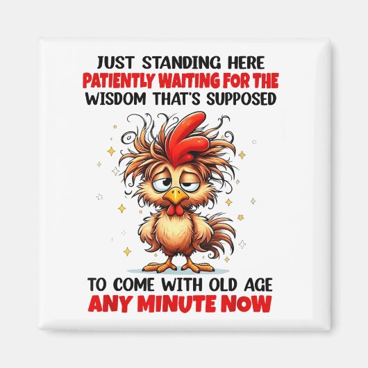 Rooster Just Standing Here Patiently Waiting For T Magnet (Vorne)