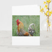 Rooster Karte (Gelbe Blume)