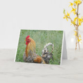 Rooster Karte (Gelbe Blume)