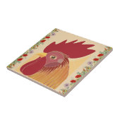 Rooster-Keramik Fliese (Seite)