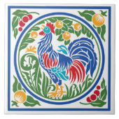Rooster-Keramik Fliese (Vorderseite)
