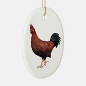 Rooster Keramik Ornament (Rechts)