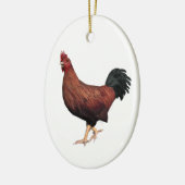 Rooster Keramik Ornament (Links)