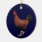 Rooster Keramik Ornament (Links)