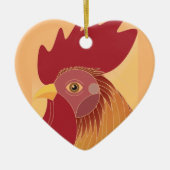 Rooster Keramik Ornament (Vorne)