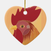 Rooster Keramik Ornament (Hinten)