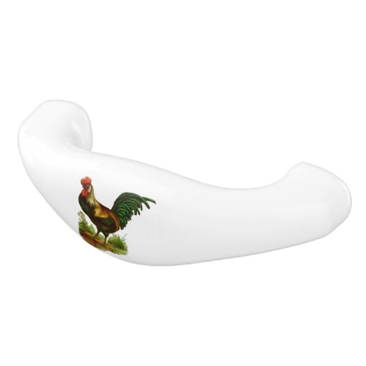 Rooster Keramik Schubladengriff (Schrägansicht)