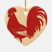 Rooster Keramikornament (Hinten)