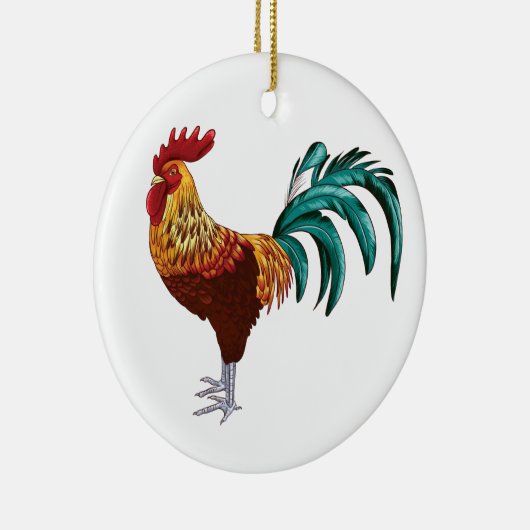 ROOSTER KERAMIKORNAMENT (Rechts)