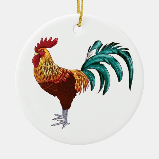 ROOSTER KERAMIKORNAMENT (Vorne)