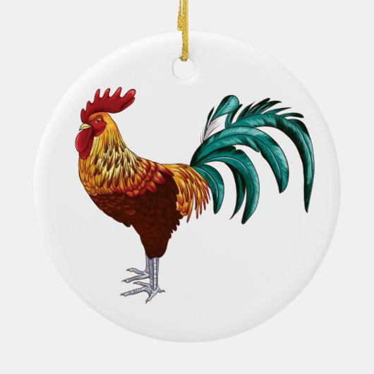 ROOSTER KERAMIKORNAMENT (Hinten)