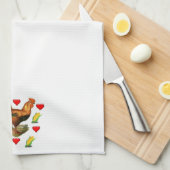 Rooster Kitchen Handtuch (Viertel Falte)