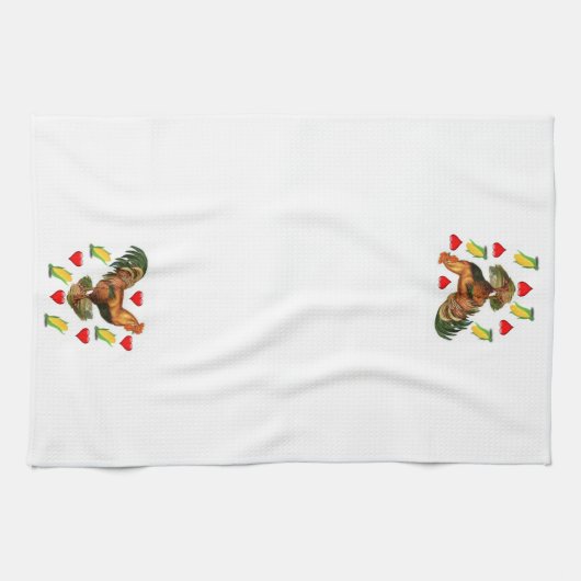 Rooster Kitchen Handtuch (Horizontal)