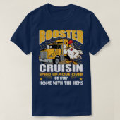 Rooster-Kreuzfahrt beschleunigen Überfahren oder B T-Shirt (Design vorne)