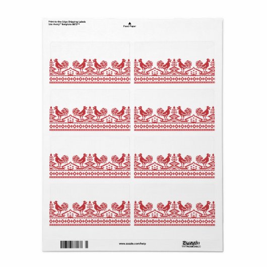 Rooster-Kreuzstich (Vorne)