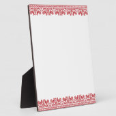 Rooster-Kreuzstich Fotoplatte (Seite)