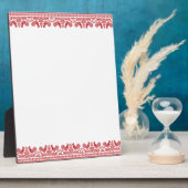 Rooster-Kreuzstich Fotoplatte (Seite)