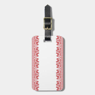 Rooster-Kreuzstich Gepäckanhänger