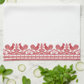 Rooster-Kreuzstich Küchentuch (Gefaltet)